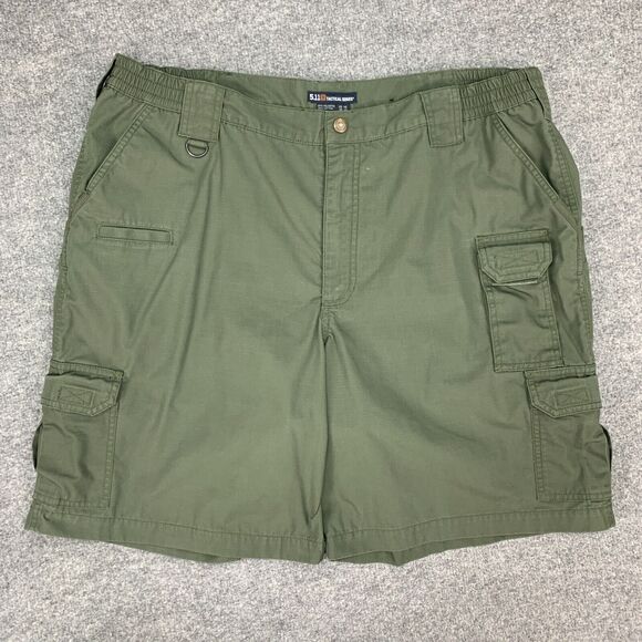 5.11 Tactical Short Men 40 TDU Green Ripstop Taclite PRO Utility Pockets Outdoor - Picture 2 of 14
